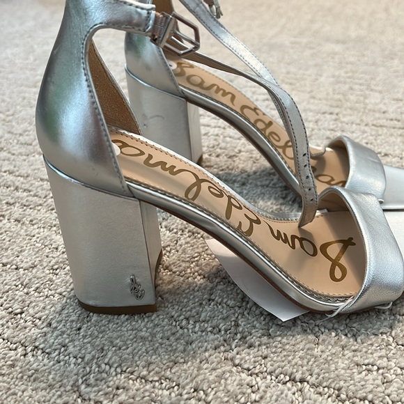 Silver Sam Edelman heels size 7 - Picture 3 of 7